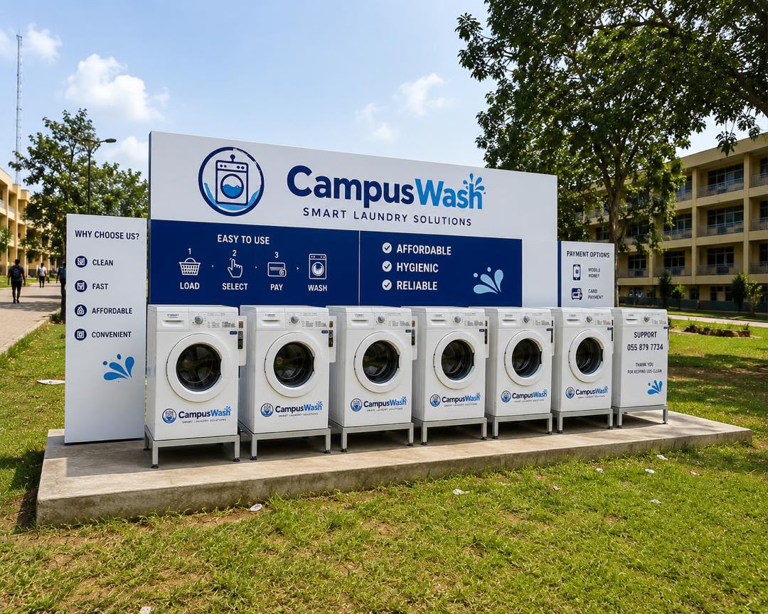 CampusWash laundry station on a university campus